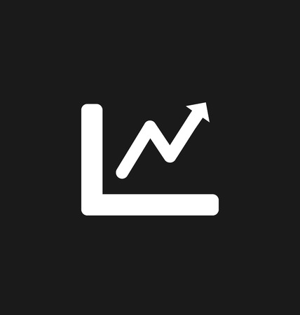 Chart icon bar symbol for web site design, , app, UI. Vector illustration.のイラスト素材