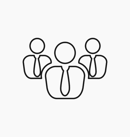 Group icon. Business team symbol.のイラスト素材