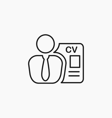 Employee icon. Recruitment sign. Headhunting vector illustration.のイラスト素材