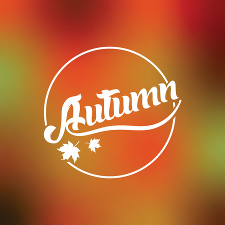 Autumn season greeting vector banner / poster.のイラスト素材