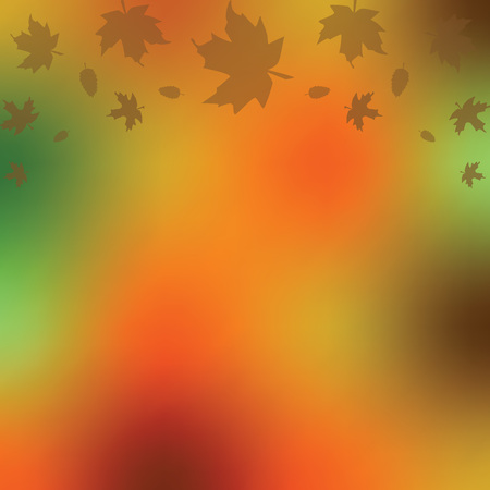 Autumn season blurred background vector illustration.のイラスト素材