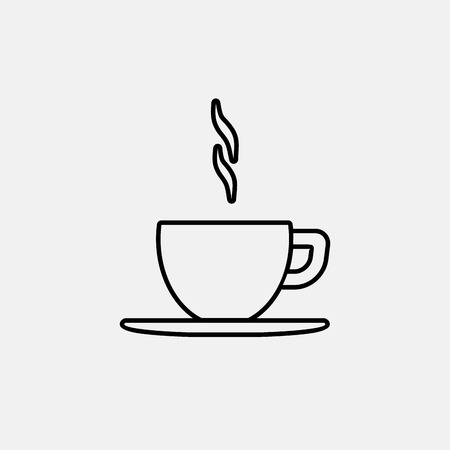 Coffee cup vector flat icon.のイラスト素材