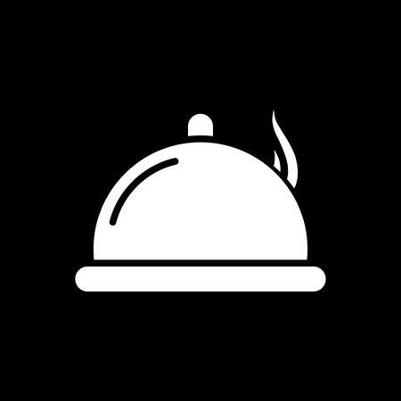 Cloche icon simple flat style vector illustration.のイラスト素材