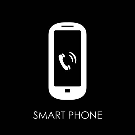 Smartphone icon. Flat style smartphone vector illustration. Smart phone sign.のイラスト素材