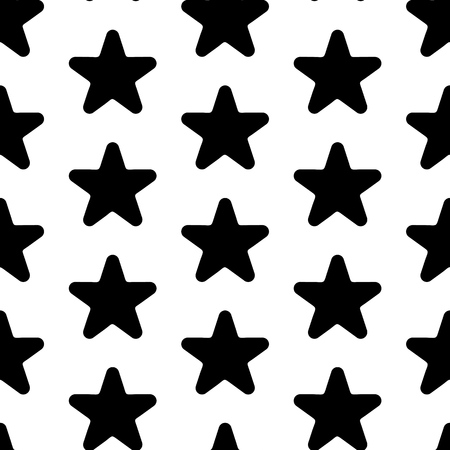 Star vector icon, rank, favorite web symbol seamless pattern.のイラスト素材