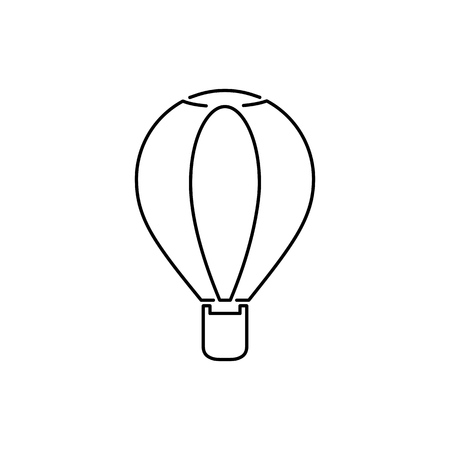 Air baloon icon simple flat style illustrationのイラスト素材