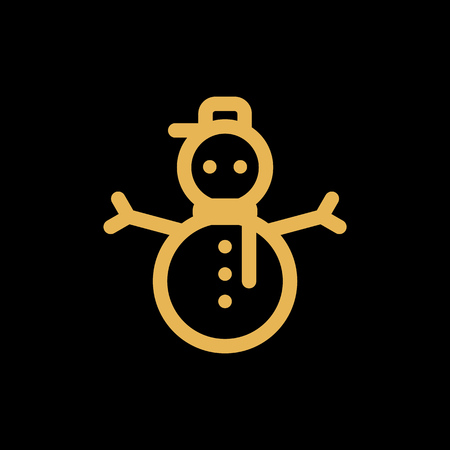 Snowman icon.のイラスト素材