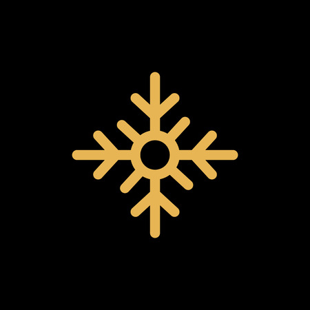 Snowflake simple style flat icon illustration.のイラスト素材