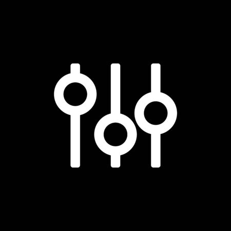 Filter icon for simple flat style ui design.のイラスト素材