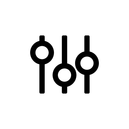 Filter icon for simple flat style ui design.のイラスト素材