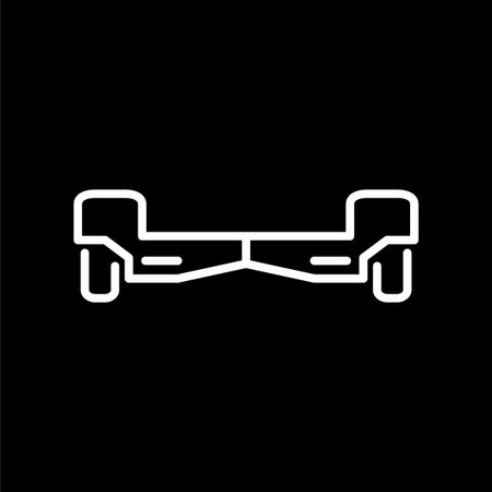 Hoverboard icon simple flat style vector illustration.