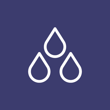 Rain cloud icon for simple flat style weather ui design.のイラスト素材