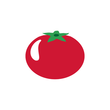 Tomato icon simple flat style illustration image.のイラスト素材