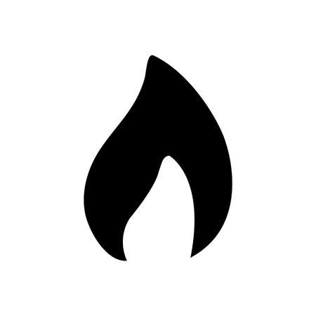 Flammable packaging symbol simple flat style icon .のイラスト素材