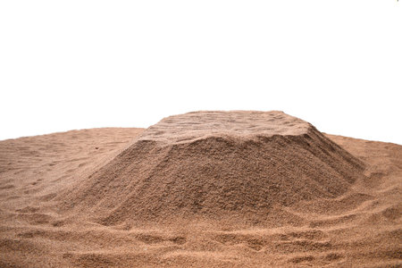 image of thew stock of rice grains with a white backgroundの写真素材