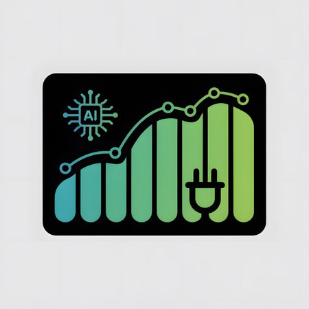 A graphic depicting a teal and green gradient bar and line graph showing upward growth, accompanied...