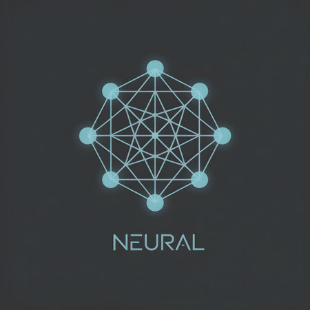 Neurological network symbol on black background. Vector illustration.のイラスト素材