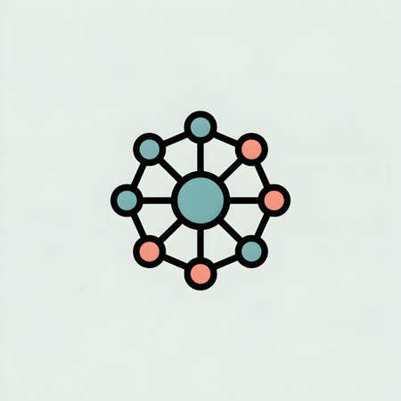 Molecule icon. Vector illustration in flat style. Isolated on white background.