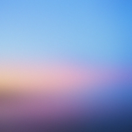 A gentle gradient of blue, purple, pink, and yellow with a subtle grain. Clear details and vibran...