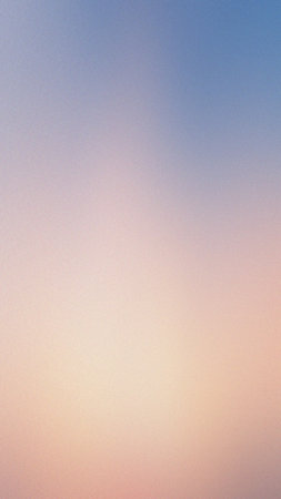 A gentle gradient of pastel pink and blue with a fine grainy texture. Clear details and vibrant c...