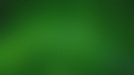 A deep green gradient background with a subtle grainy texture and soft lighting. Clear details an...