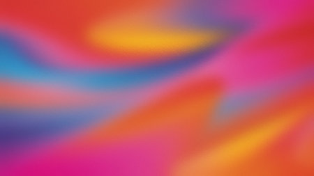 Smooth gradient background featuring pink, orange, blue, and yellow color swirls. Clear details a...