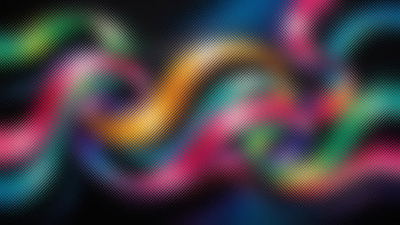 Dark abstract background with a frosted glass texture and vibrant neon color swirls.