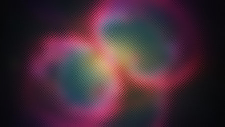 Frosted glass texture with a swirling abstract blend of pink, green, yellow, and purple.