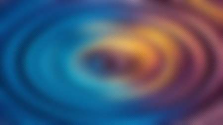 Abstract frosted glass texture with swirling blue, orange, and purple colors. Clear details and v...