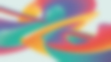 Abstract background with frosted glass texture and swirling rainbow colors. Clear details and vib...