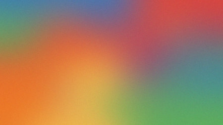 A colorful gradient background with smooth transitions of orange, yellow, green, and red tones.