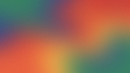 Diagonal flow of rainbow colors with a soft grainy texture. Clear details and vibrant colors enha...の写真素材