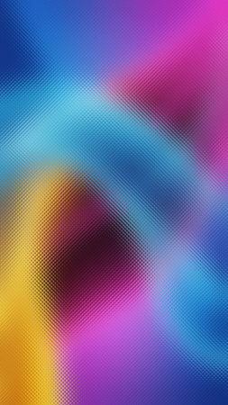 Abstract background with a frosted glass texture and bold, vibrant color gradients.の写真素材