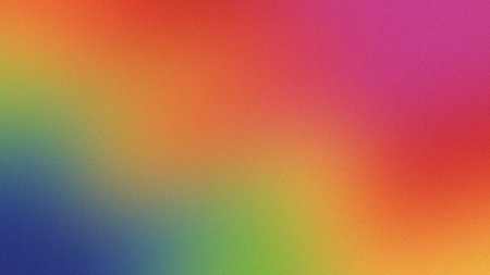 A vibrant rainbow gradient with a subtle grain texture and smooth color transitions.