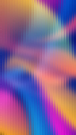 Vibrant gradient swirls of color on a textured vertical lined background. Clear details and vibra...