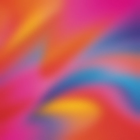 Abstract color swirl of pink, orange, and blue with a frosted glass texture, creating a vibrant...