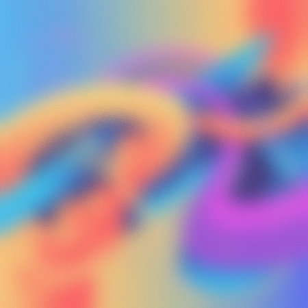 Softly blended colors in swirling patterns of yellow, orange, blue, and purple on frosted glass.