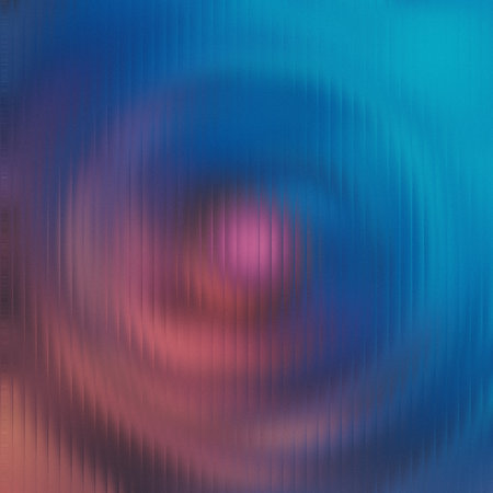 Abstract pink and blue swirl blurred through frosted glass with vertical lines. Clear details and...の写真素材