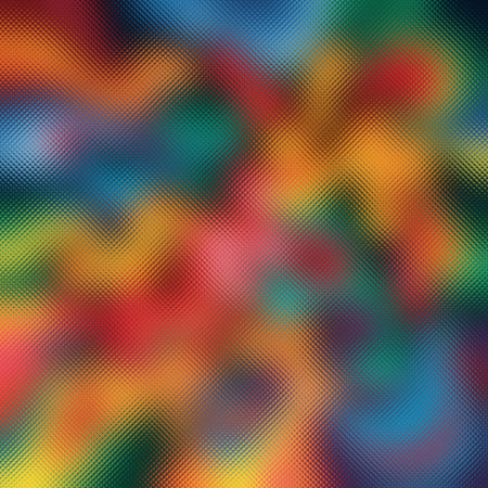 Abstract background with a frosted glass texture and blurred swirling rainbow colors.の写真素材