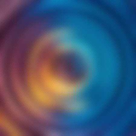Abstract swirl pattern on frosted glass with purple orange and blue hues Clear details and vibran...の写真素材