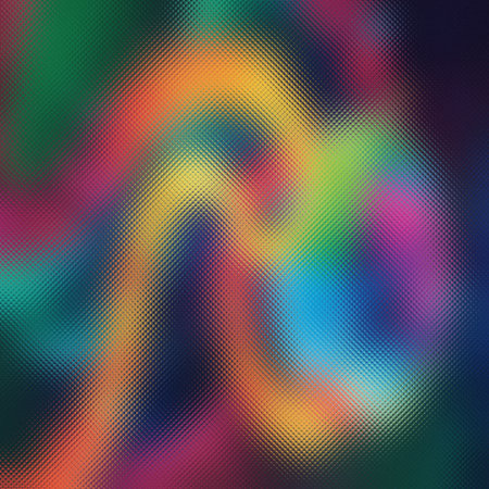 Frosted glass texture with abstract swirls of bright colors and a diamond pattern. Clear details ...の写真素材