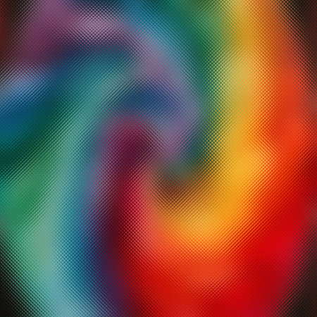 Frosted glass texture with a swirling pattern of deep rainbow colors including green, blue,...の写真素材