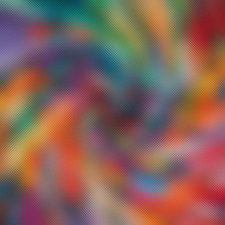 A textured frosted glass surface with a chaotic blend of many bright colors. Clear details and vi...の写真素材