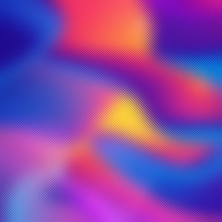 Frosted glass texture with a vibrant gradient of purple, pink, blue, and yellow colors, softly...