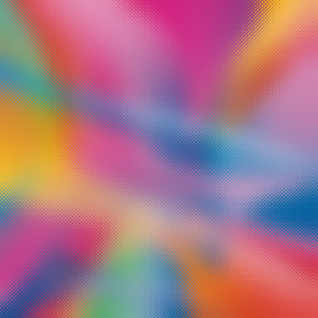 Frosted glass texture with a vibrant pink blue yellow green gradient blend Clear details and vibr...の写真素材