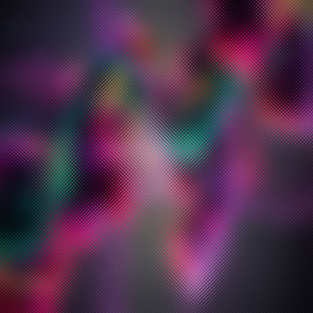 Dark frosted glass texture with luminous abstract swirls of purple, pink, and teal.の写真素材