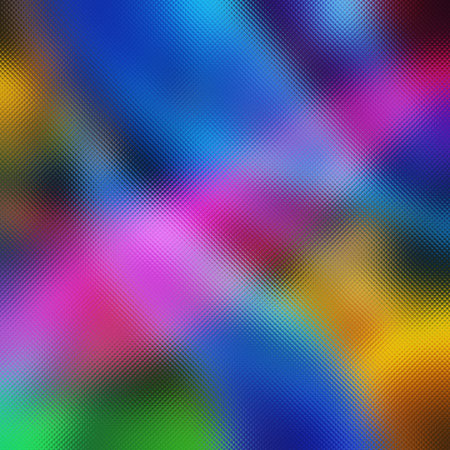Frosted glass texture with bold, blurred blocks of blue, pink, yellow, and green colors.の写真素材