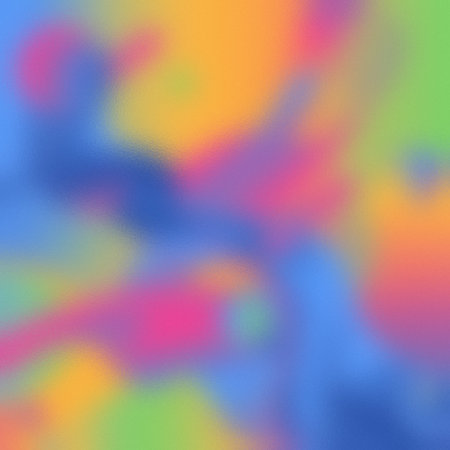 Frosted glass texture with smooth color blends of blue yellow pink green and orange.