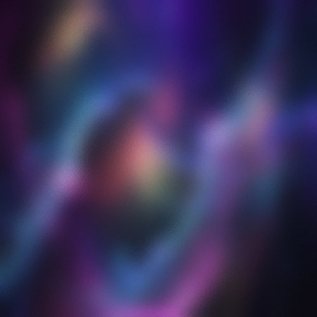 Deep blue and purple abstract with a frosted glass texture and soft blurred lights.の写真素材