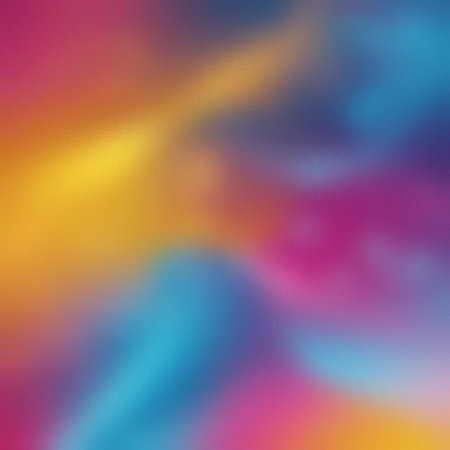 A soft, blurred background with a frosted texture and a vibrant gradient of colors.の写真素材